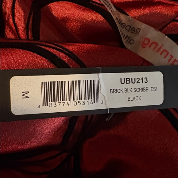 Vintage UBU Jacket Maroon satin quilted Circle Print Art To Wear...M - Picture 9 of 9